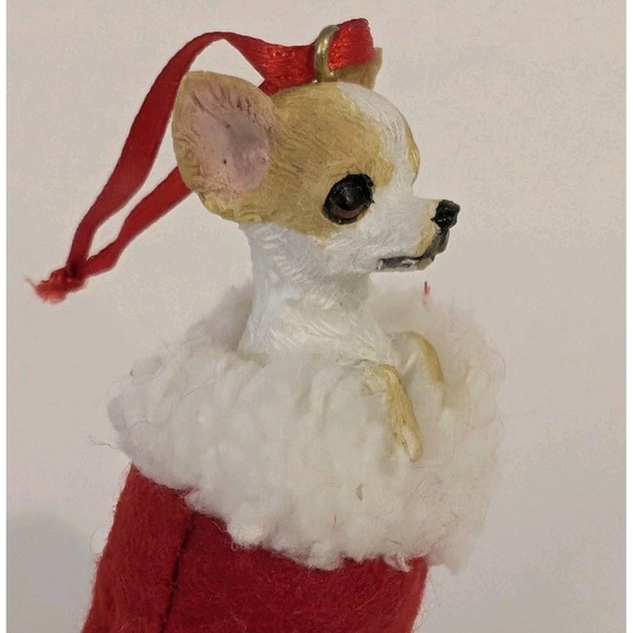 Santa's Little Pals Chihuahua Ornament from E & S Imports Dog Pets Animal Lovers - Picture 6 of 8